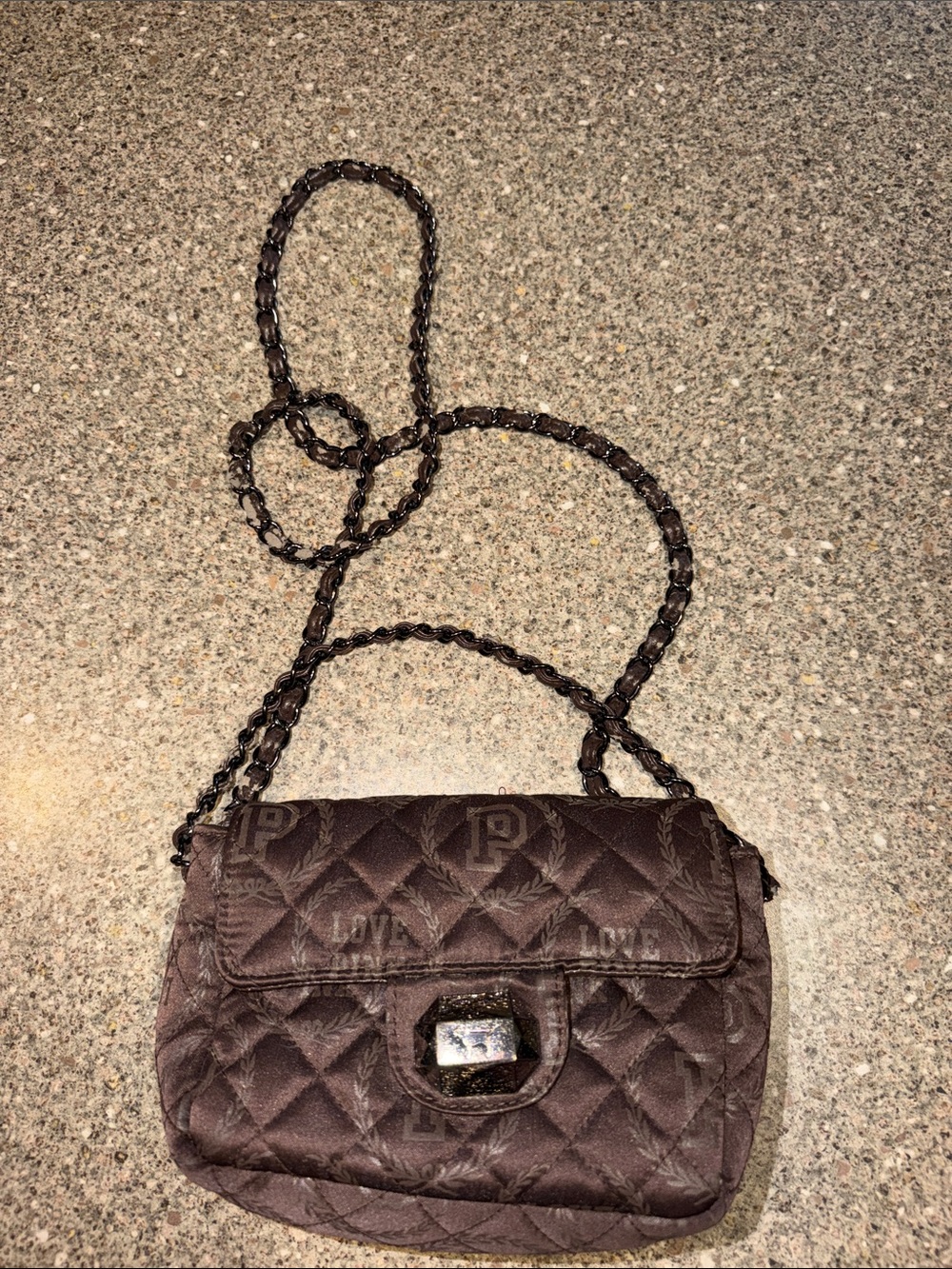 Pink Victorias Secret y2k quilted purse